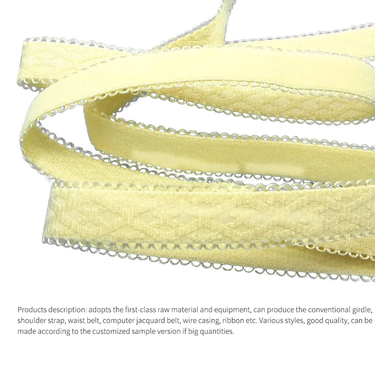 Customized 15MM Polyamide  jacquard elastic strap Woven tape with good price