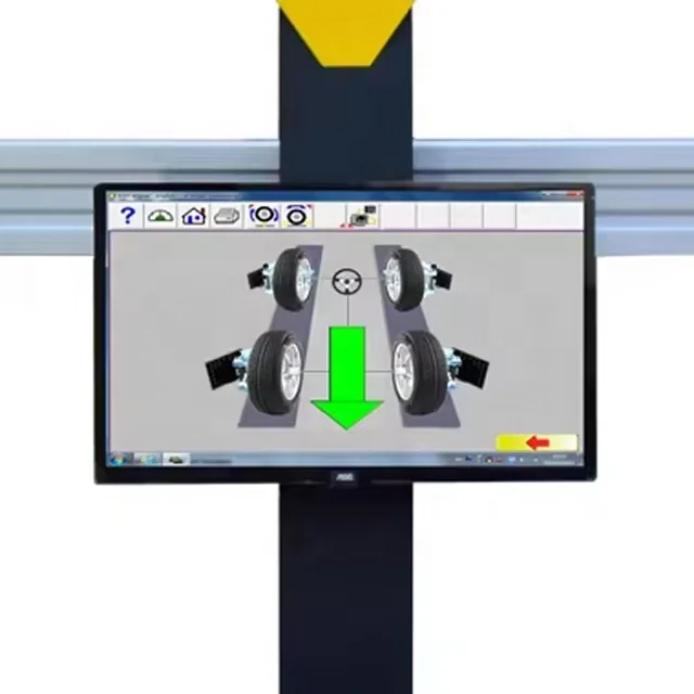 turn plates system portable automatic smart 3d computerized wheel alignment turntables target plates machine with lift clamp