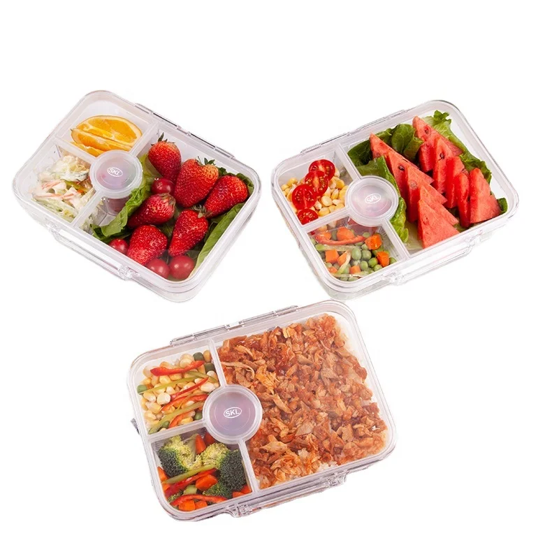 Wholesale BPA free safe portable thermal insulation lunch box Children LeakProof Bento Reusable Food Storage Containers