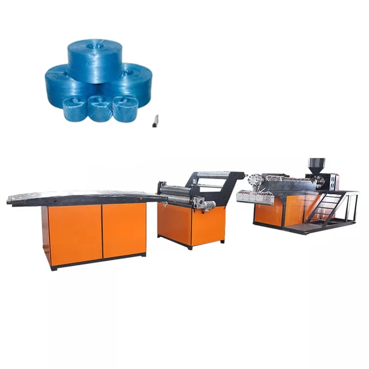 plastic pp pe automatic raffia rope extruder flat yarn film baler twine making machine