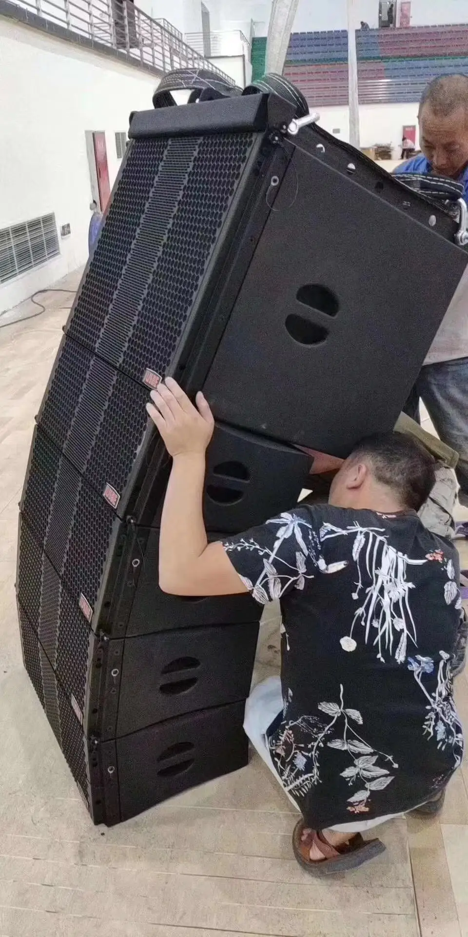 Jusbe professionalaudio2cvideo 8 inch 44 core line array speakers for auditorium/stage/theater/church