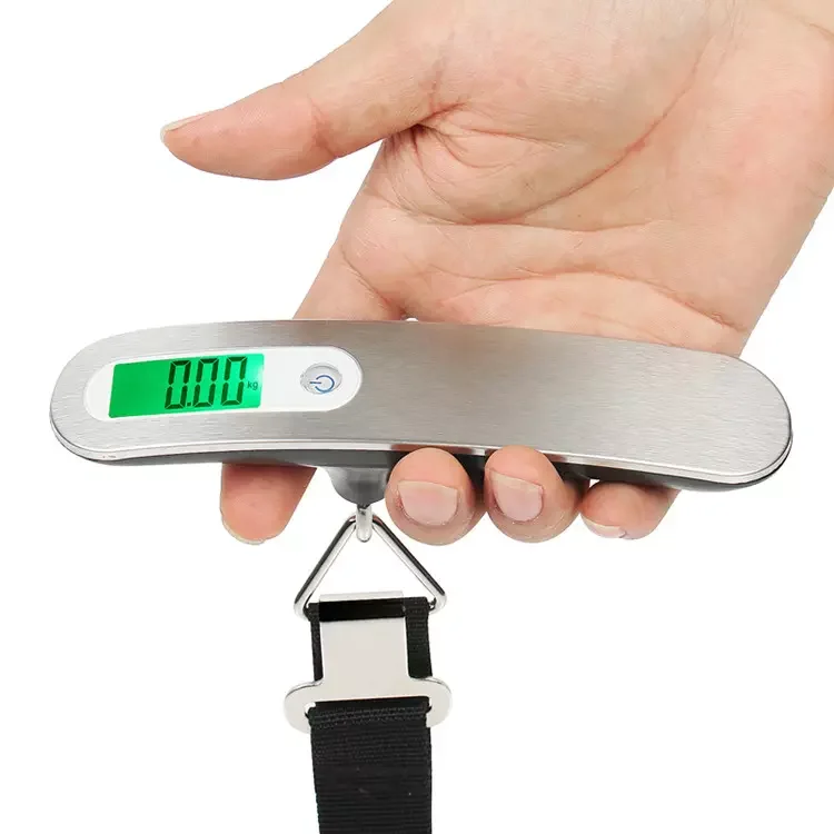 New Mini Electronic Hanging Baggage Scale Digital Weighing Scale Digital Display ABS + Stainless Steel Backlit LCD Display