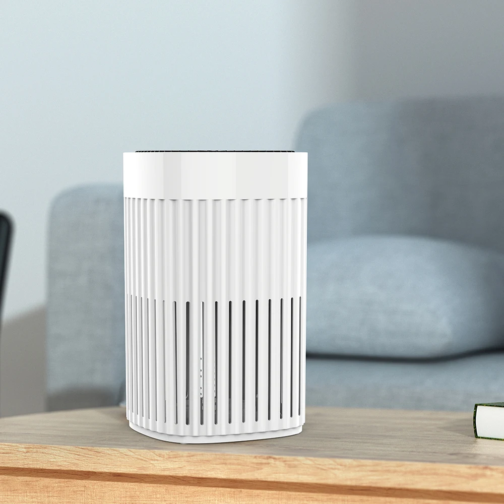 Smart Home Portable Pets Household Air Purifier with HEPA Filter Dust Odor Sensor and Manual Power Source Scent Diffuser Machine