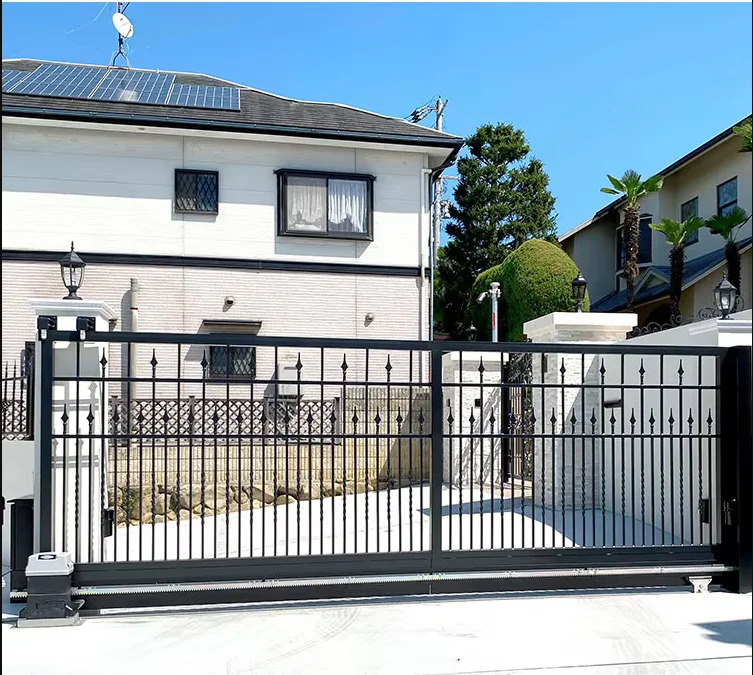 Double Door Iron Gate Garden Courtyard Waterproof Forged Villa Entrance metal Welded Patio gate