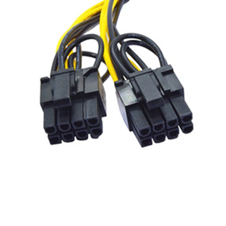 Gpu Molex 8 Pin Male 6 Pin Pci Express To 2 X Dual Pcie 8pin (6+2) Female Graphics Video Card Pci-e Splitter Hub Power Cable