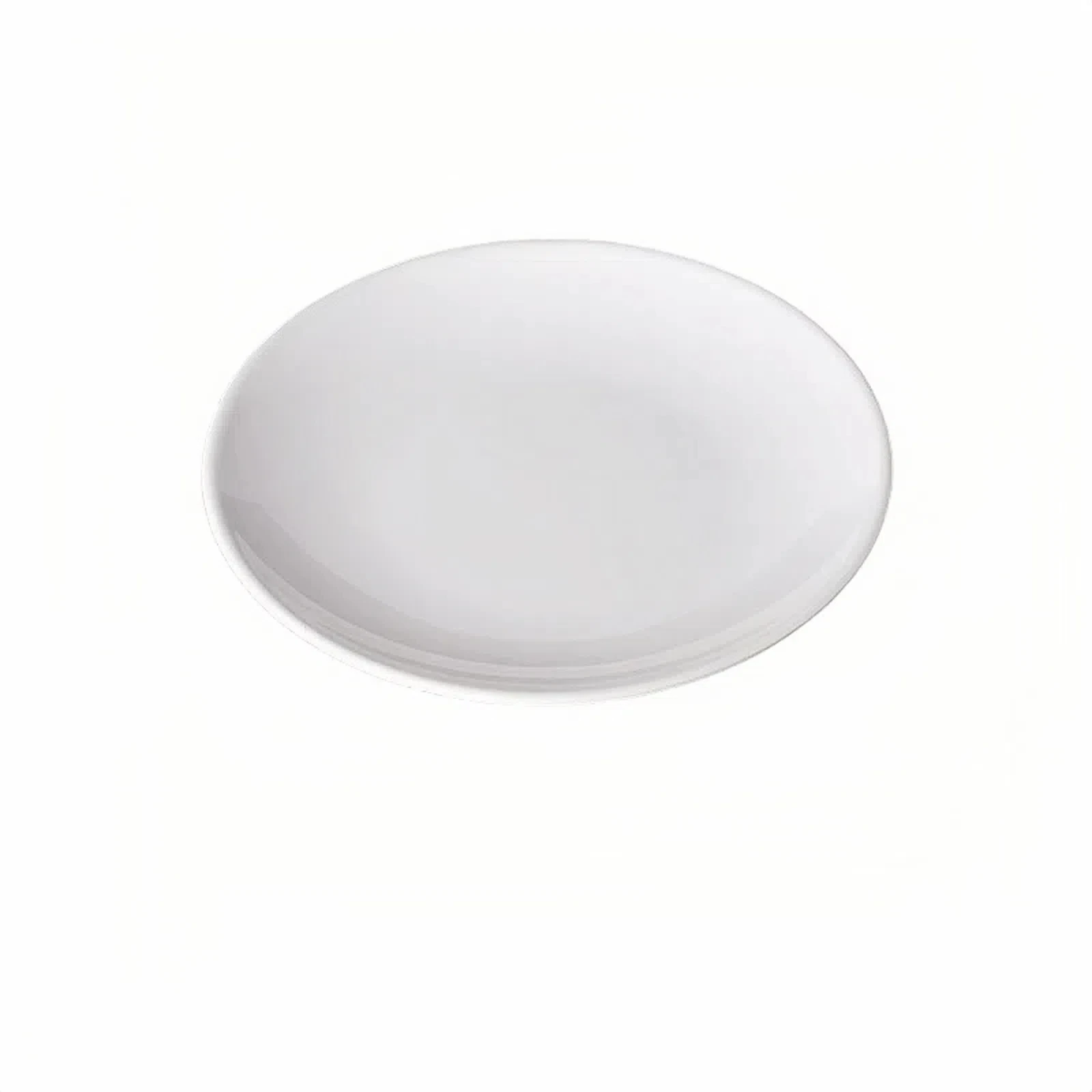 Round Melamine Dinner Plate, White Lightweight Plates for kitchen,camping,salad,appetizer, Dinner Plates Set
