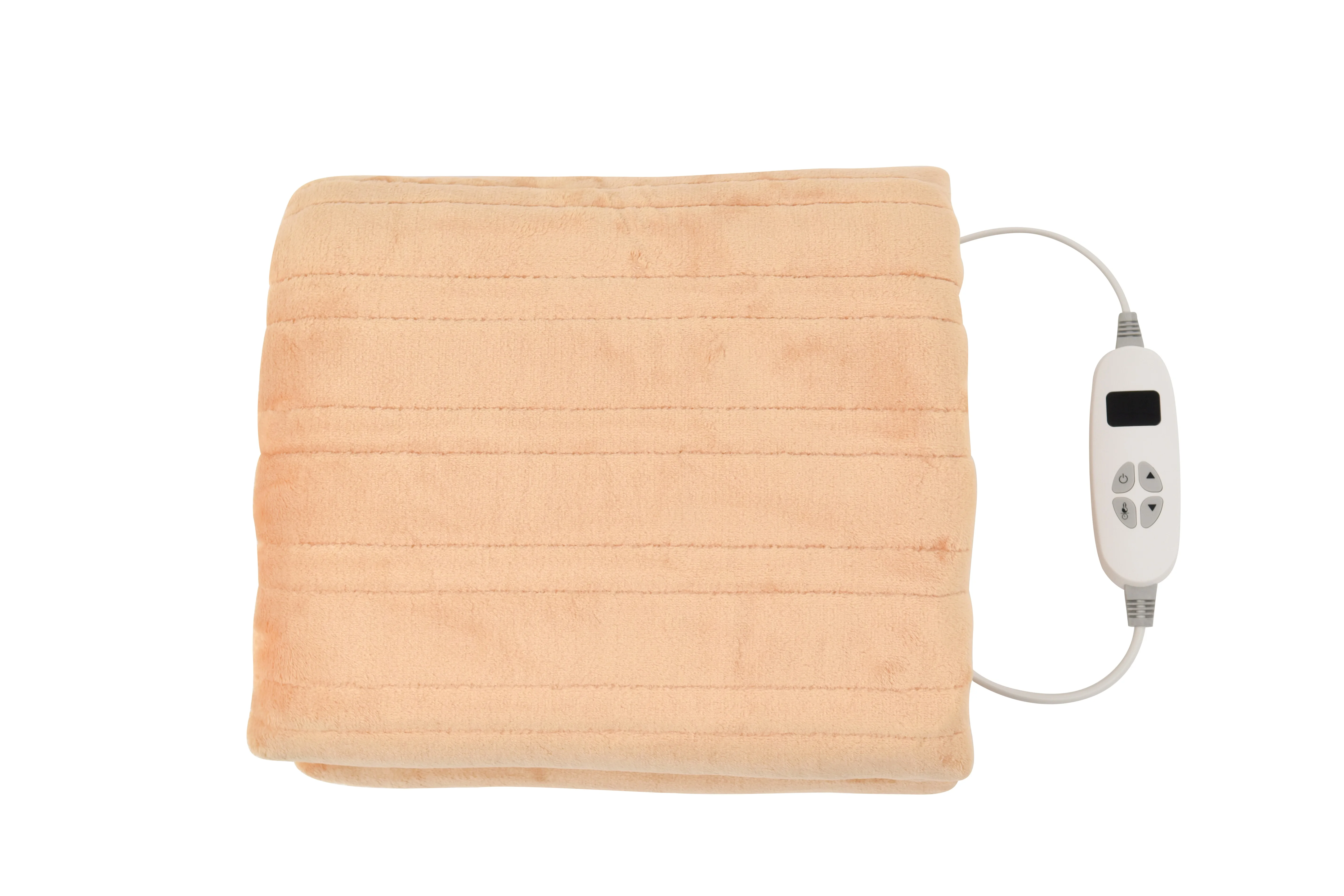 Новинка контроллер мягкое Фланелевое электрическое одеяло с подогревом одеяла электрическим для кровати сертификацией ETL CE GS