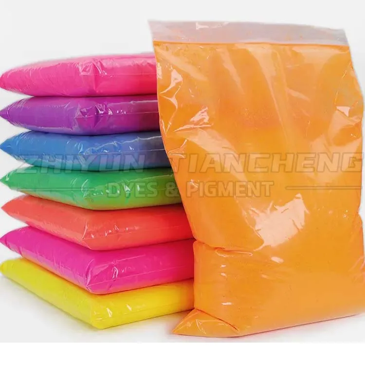 Fine quality powder fluorescent pigment red color for plastic rubber paint