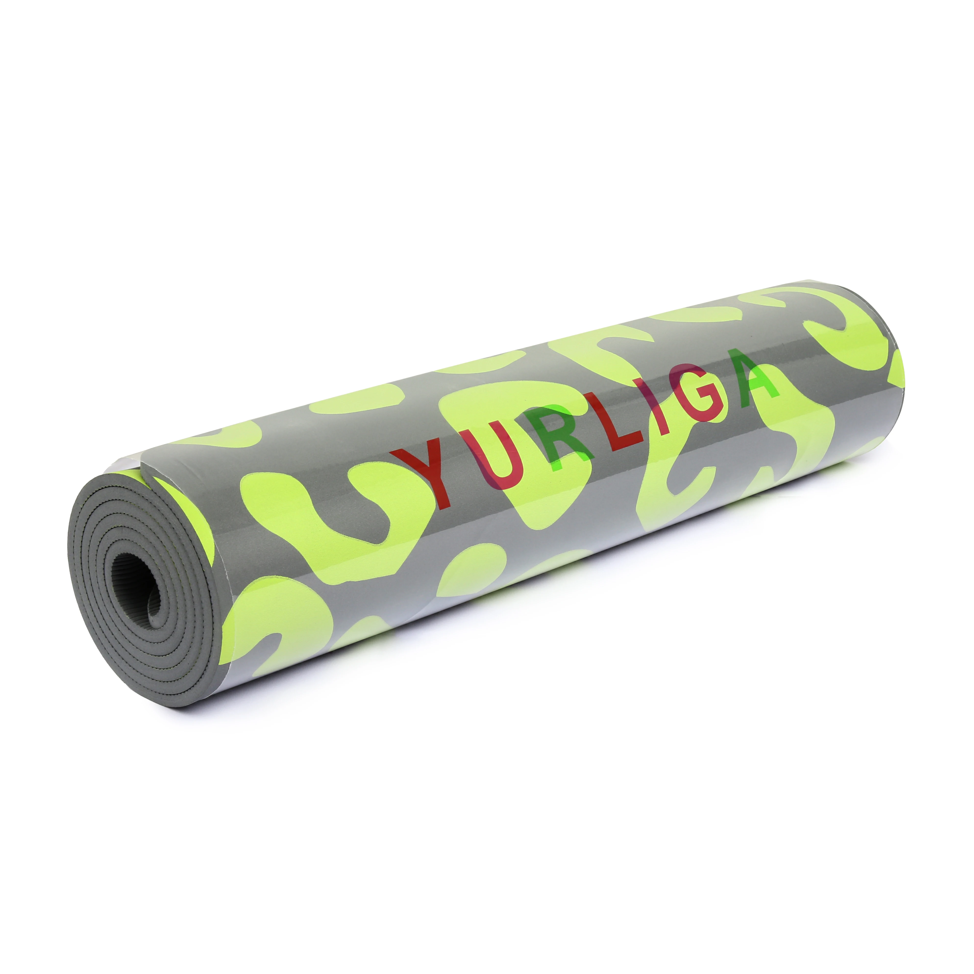 Eco Friendly Digital Organic Blue TPE Custom Print OEM Yoga Mat 5mm Anti Slip Non-slip Double Layer Yoga Mat