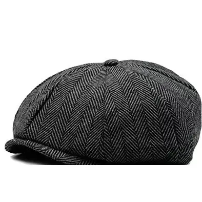 New Wholesale Classic Men High Quality Luxury Beret Outdoor Hat Flat Ivy Cap