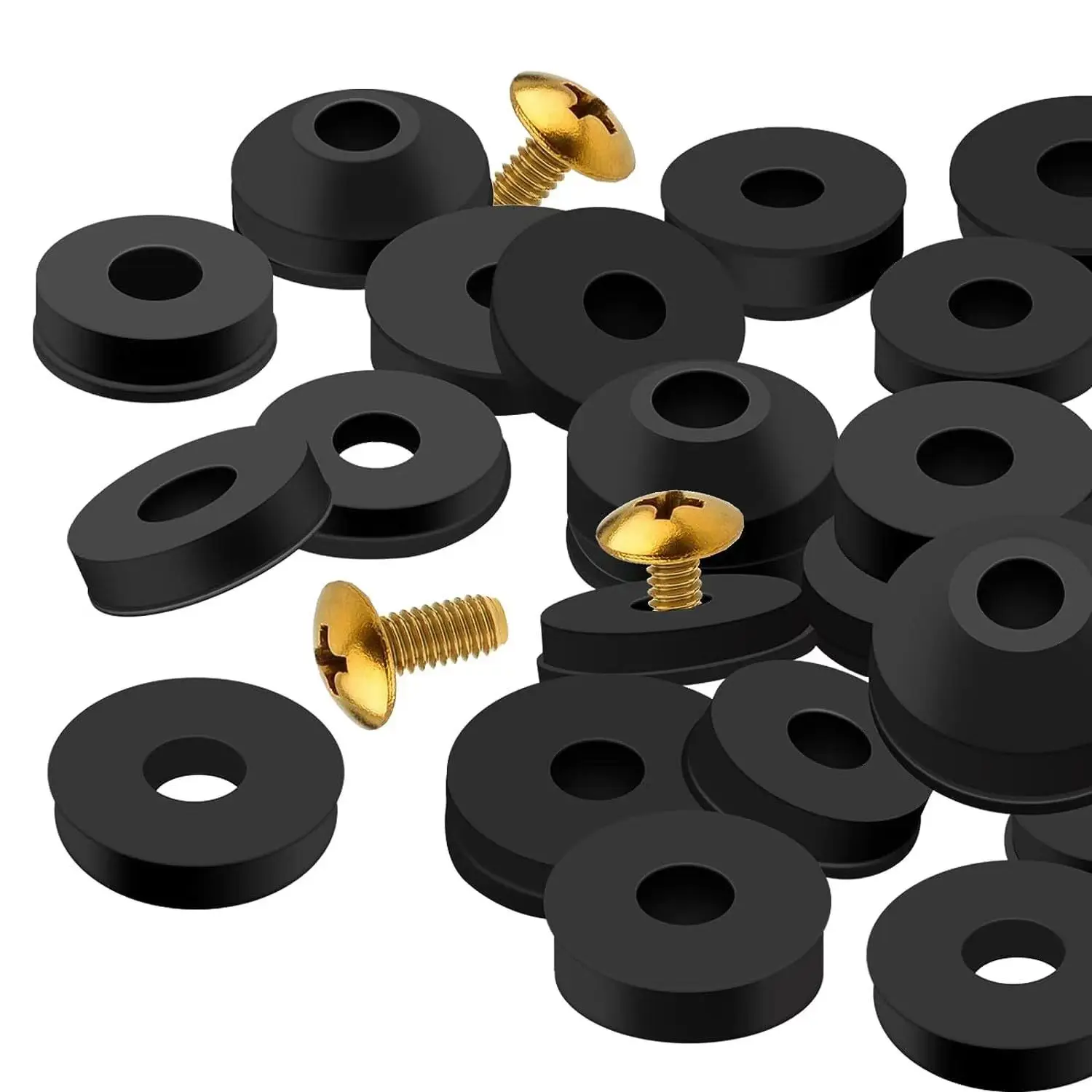 Faucet Washer Repair Set Rubber Seal Assortment Kit Rubber Flat and Beveled Washers Set Faucet Sealing Gasket Replacement