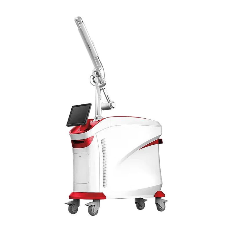 Manufacturer Korea light guide arm vertical pigment 755 q switch picosecond pico laser tattoo removal machine with cooling