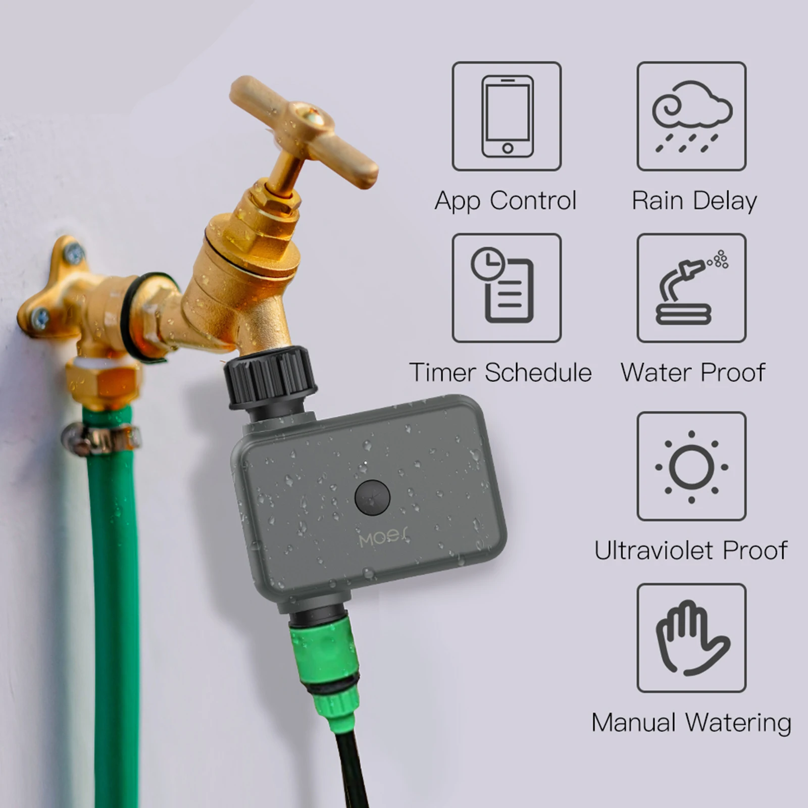 Zigbee Blue tooth Water Pump Timer TUYA SMART Garden Water Pump Controller 1way 2way