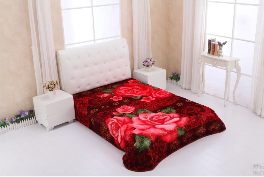 Cheap raschel wholesale polyester mink blanket