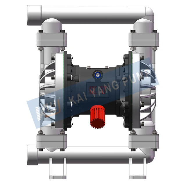Side Inlet And Outlet QBY-KB40LS Desalination Small Pneumatic PP Acid Chemical Resistance Diaphragm Pump