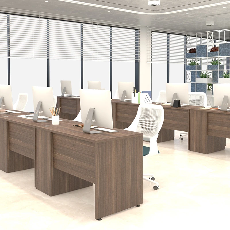 Popular products computer desk with drawer office desk and chair combination staff office workstation