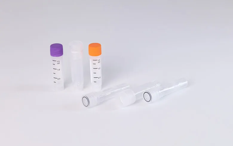 Lab Plastic Frozen Test Tubes Vial Seal Cap Graduated Cryogenic Vials
