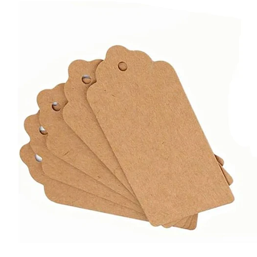 Premium Gift Tags Double-Sided Kraft Paper Price Tags for Wedding Christmas Day Thanks giving