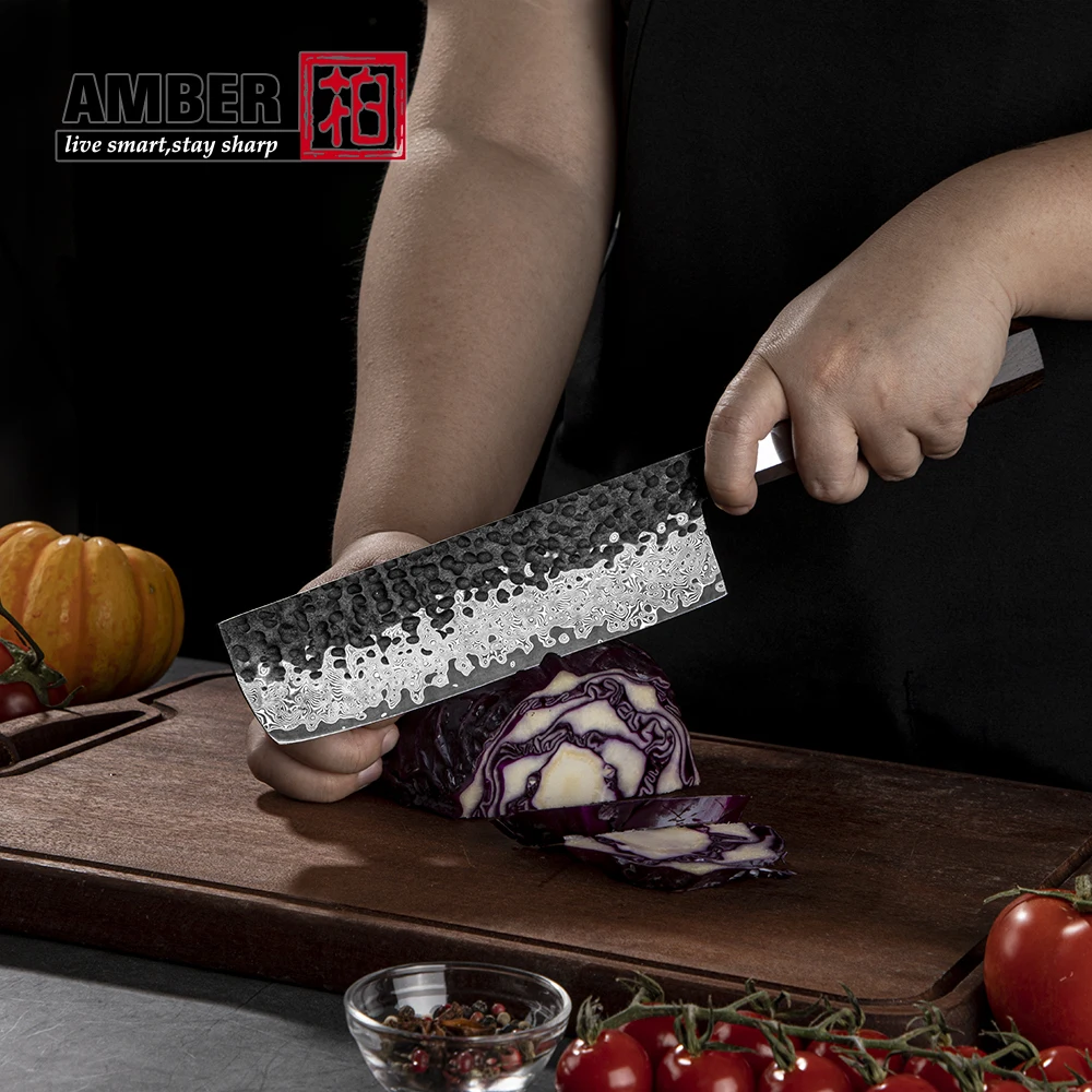 Extra Sharp new design vegetable kitchen knife VG10 Damascus steel blacksmith Japanese nakiri knife with ebony wood handle