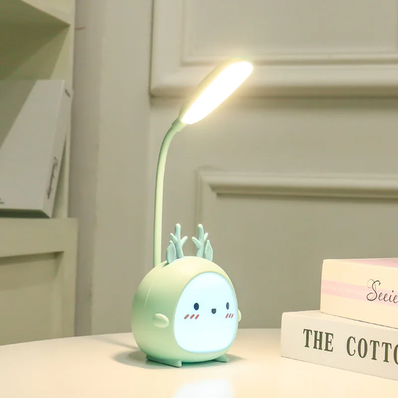 2021 hot sale usb rechargeable desk cute dormitory reading eye protection bedroom led table lamps