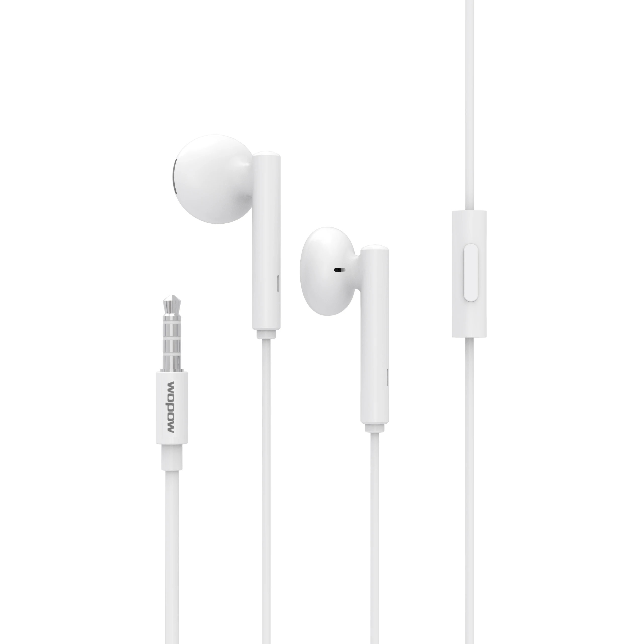 WOPOW WE04 New 2021 Wholesale Cheap Price Mobile Phone Accessories Headset 3.5 MM Handsfree Mic Wired Earphone Headphone
