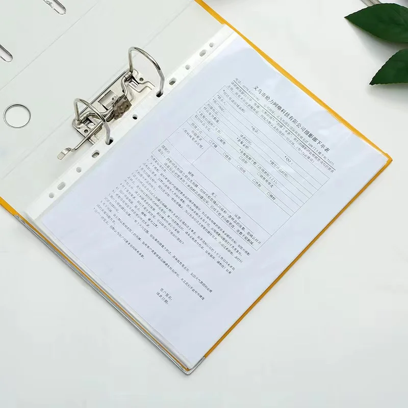 A4 2-Ring Binder Loose Leaf Binder Journal Refillable Binder File Folder