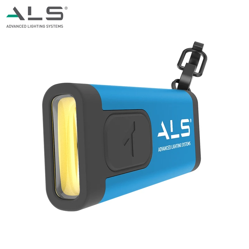 Мини-фонарик ALS 60 лм, перезаряжаемый светодиодный фонарик с брелоком, аварийный фонарь, легко носить с собой