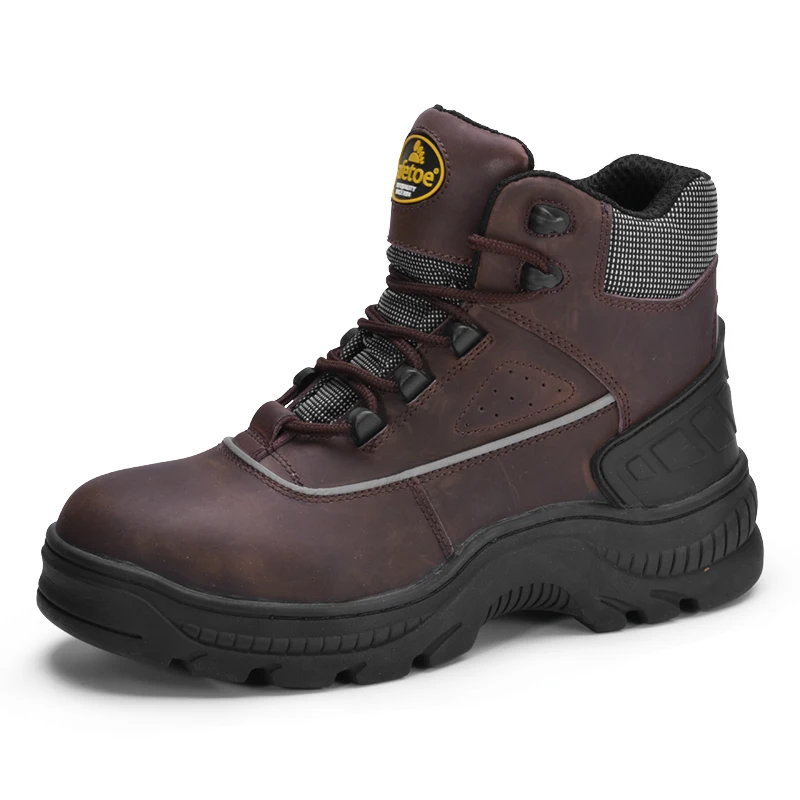
 Safetoe Composite Toe Cow Leather Safety Boot for Men Women Industrial & Construction Shoes  
