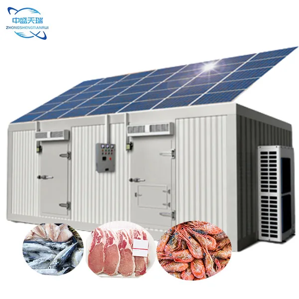 300 ton Solar Energy Cold Storage Powered Air Condition Blast Freezer Machine System