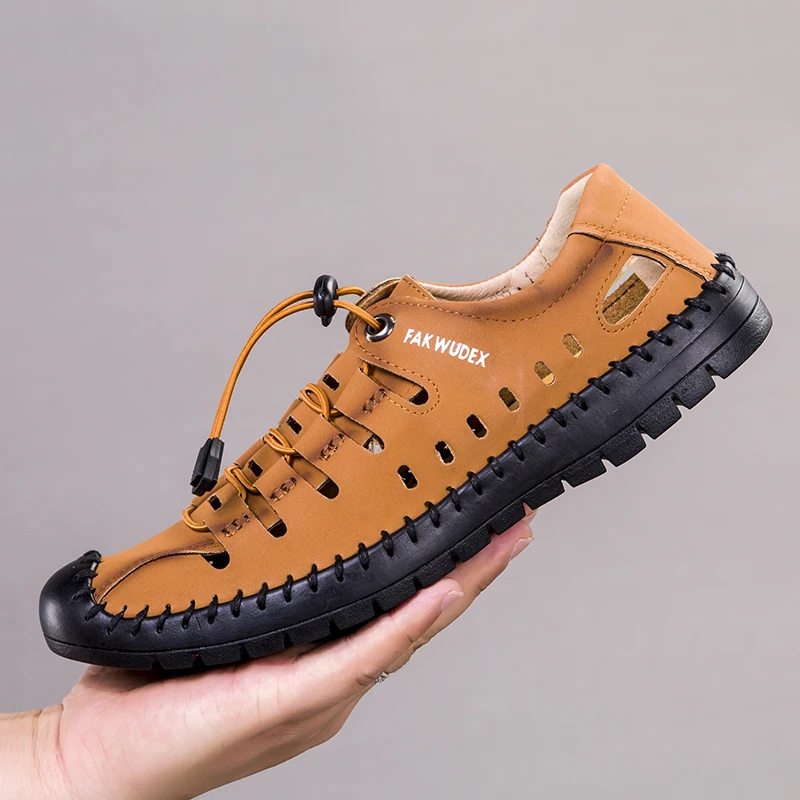 Mesh Men Water Shoes Quick Dry Aqua Shoes Lace Up Outdoor Sneakers Hiking Shoes