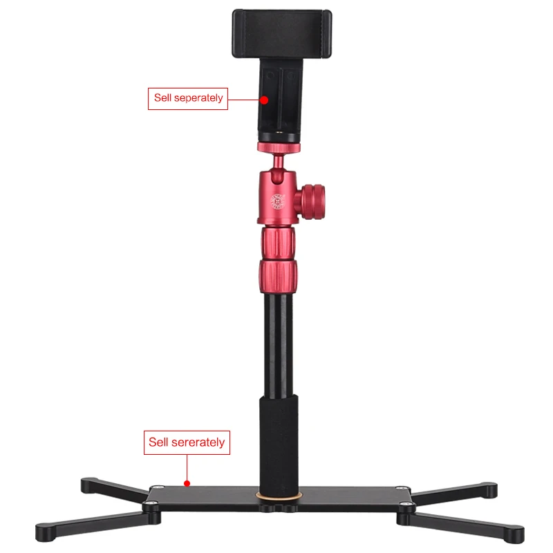 Colorful portable stable  mobile stand tripod for videos professional  dslr foldable aluminum small tripod