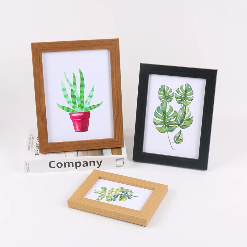 Factory Direct Wholesale Modern Style Multicolour Wooden Poster Picture Square Frames For Home Decor