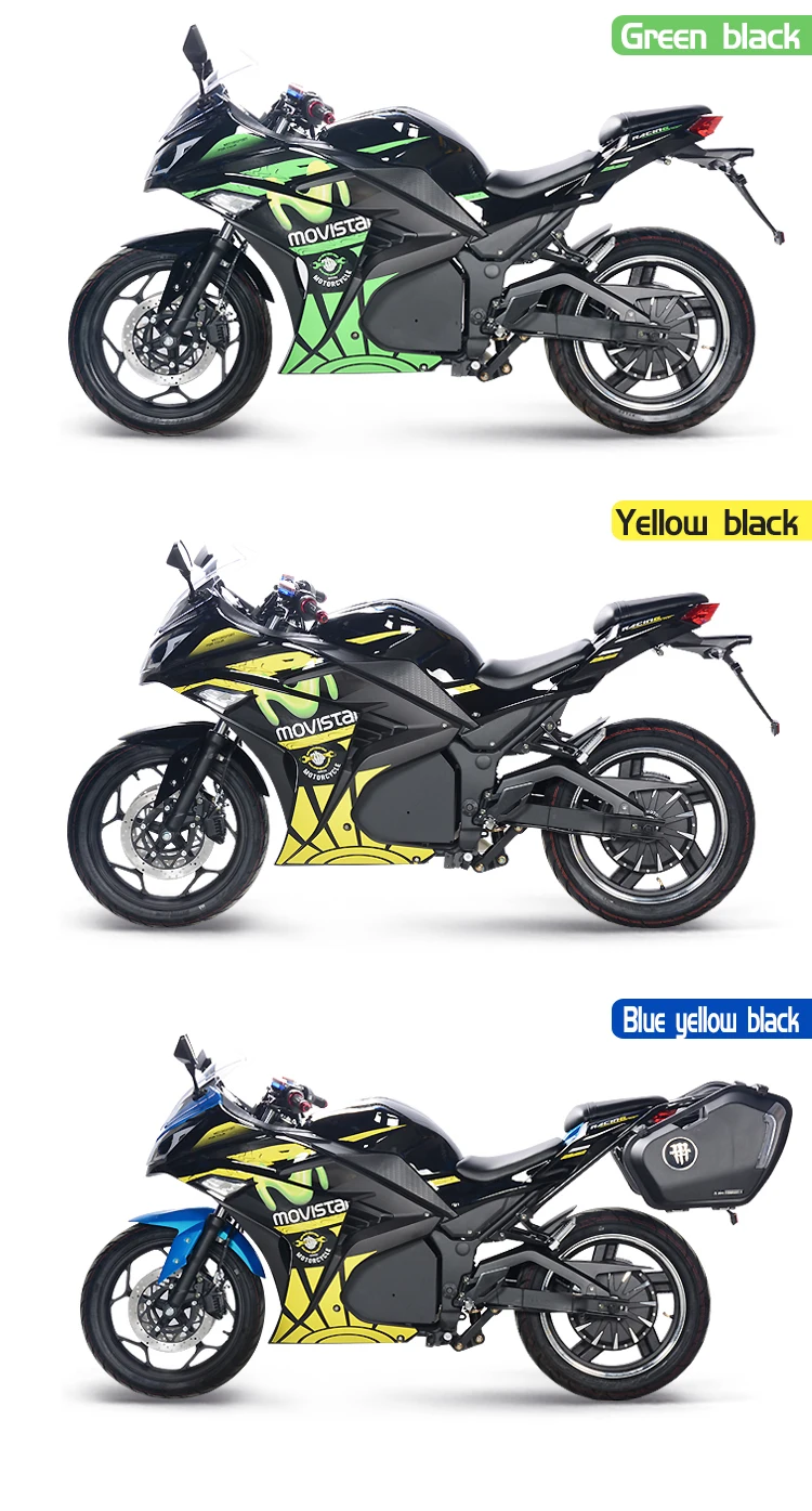 Высокоскоростные электрические мотоциклы streetmoto racing moto 5000 Вт 140 км/ч