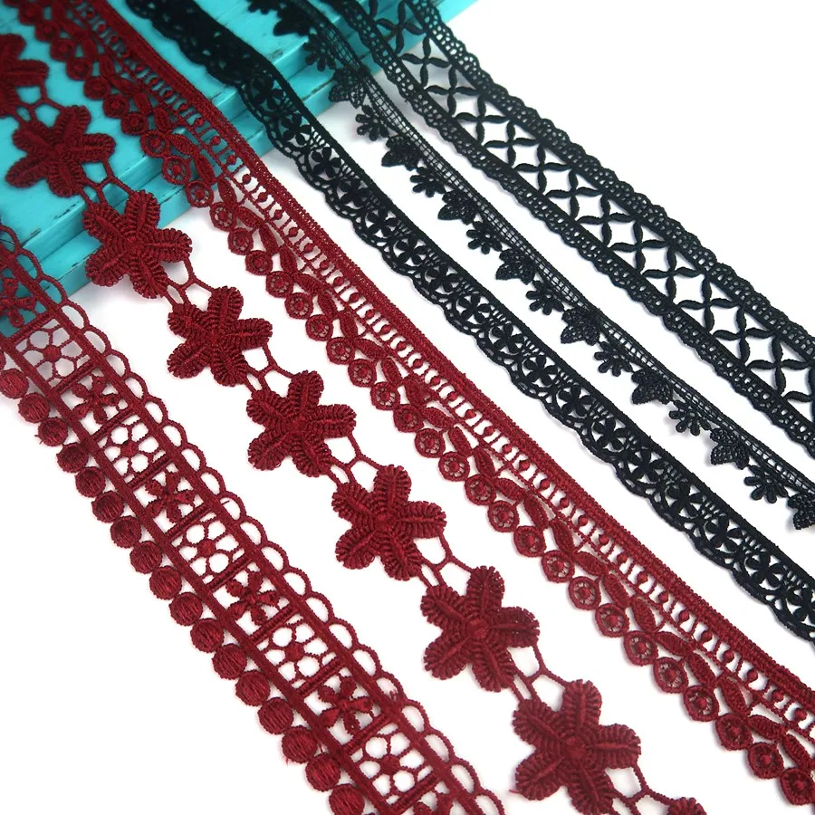 Wholesale Importer Guipure Cotton Embroidery High Quality Dress Fabric Material Trimming Lace