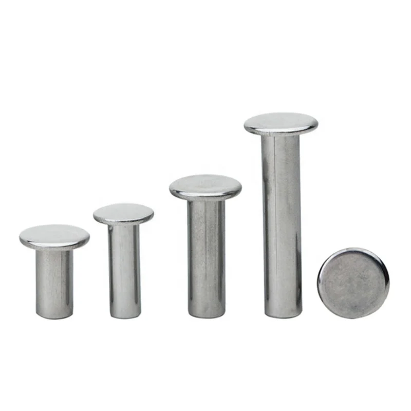 Competitive price precision solid hollow metal titanium  stainless steel aluminum rivet fasteners