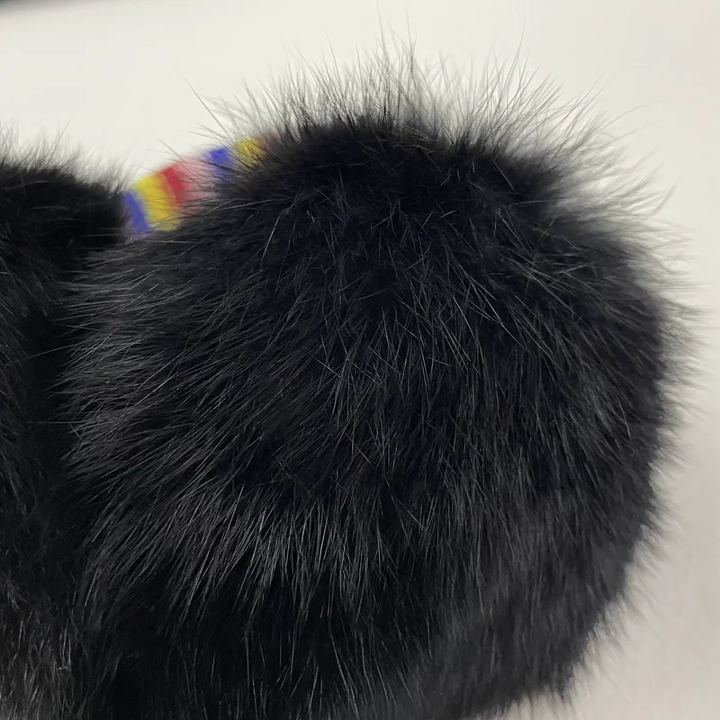 Высококачественные долговечные черные удобные теплые плюшевые милые наушники