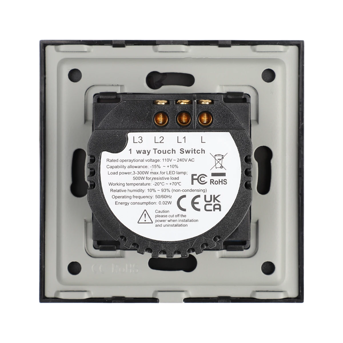 Bingoelec Wholesale non Wifi 2000W Touch Switch 2gang 2way Home Wall switch Light Switch with Aluminum panel