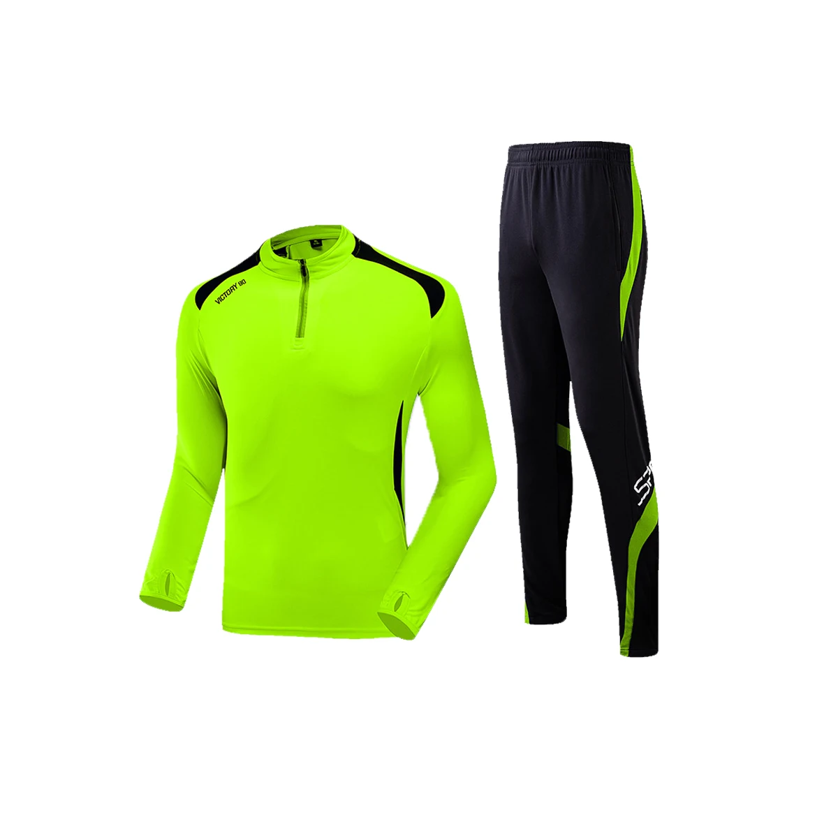 Пустой спортивный костюм куртка и штаны для фитнеса осенний одежда спортзала мужской молодежи