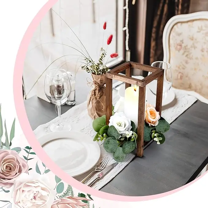 Customizable Wooden Candle Lantern Light Lanterns Wooden Candle Lantern