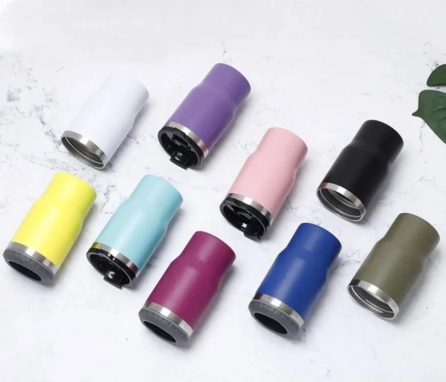 Stainless Steel 14 oz Can Cooler Vacuum Insulated Factory Wholesale Double Wall Cola Can Cooler