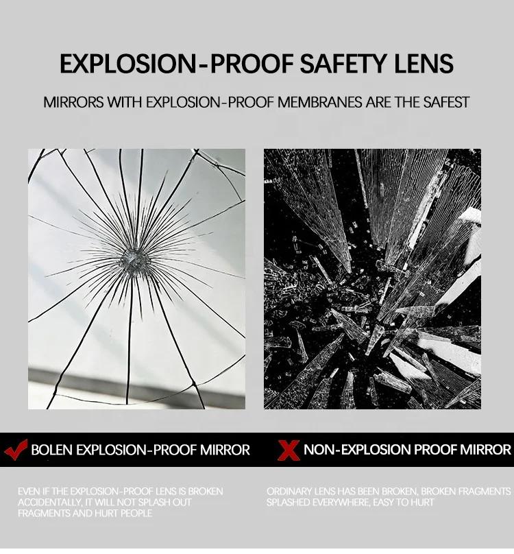 BOLEN Customized bathroom illuminated mirror makeup hotel led mirror with magnifying