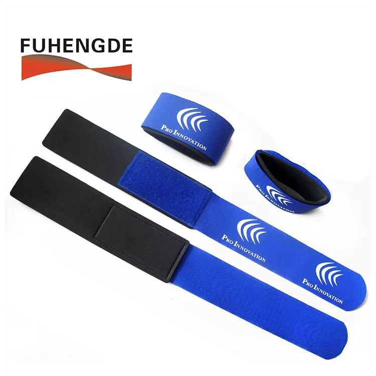 Wholesale 55*480mm Ski Straps Popular Printed Logo Alpine Ski Carrier With Hook And Loop For Snowboard Binding