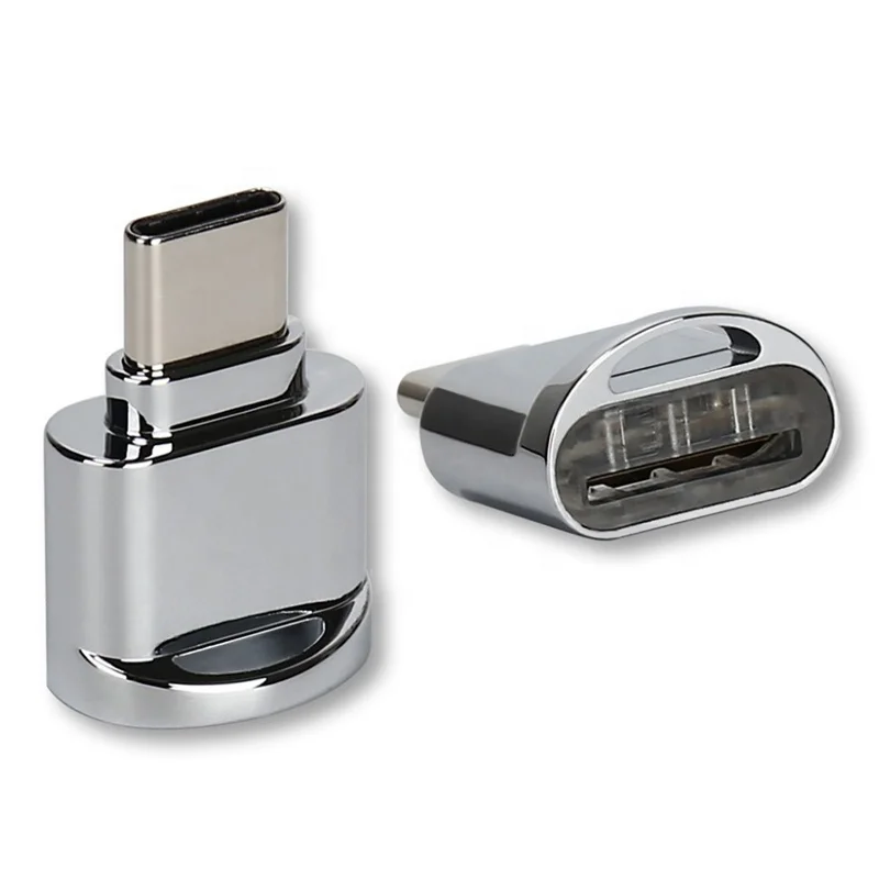Портативный корпус из цинкового сплава мини usb type c 3 0 OTG адаптер micro USB SD/TF кардридер для Macbook мобильного