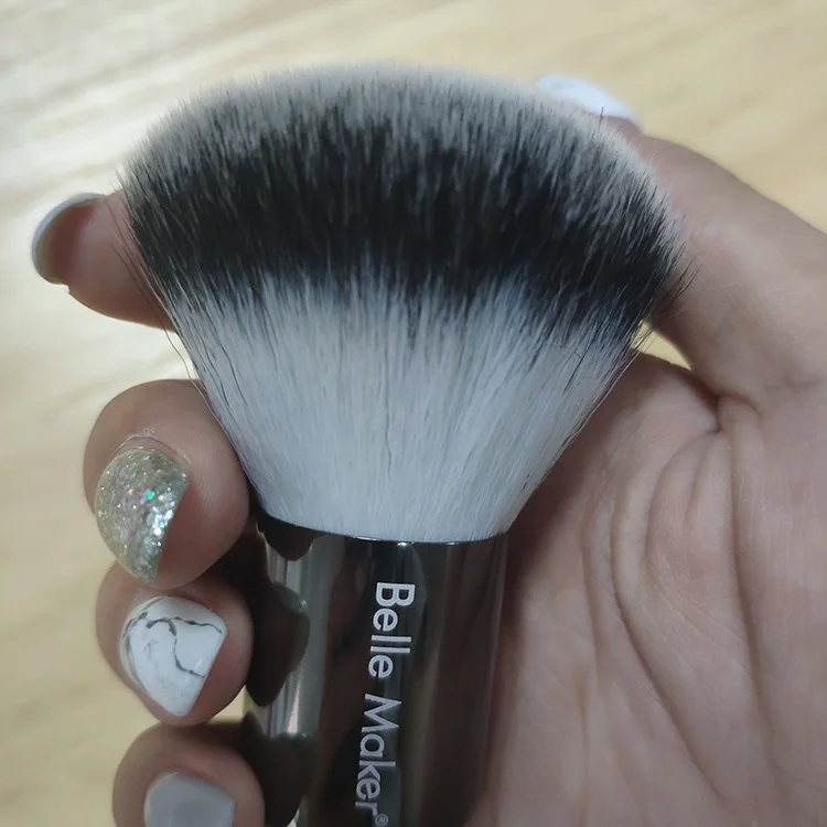 
KABUKI BRUSH, BelleMaker, so soft synthetic hair with hand handle, easy to use with Powder Blush Contour Buffer cosmetic product 