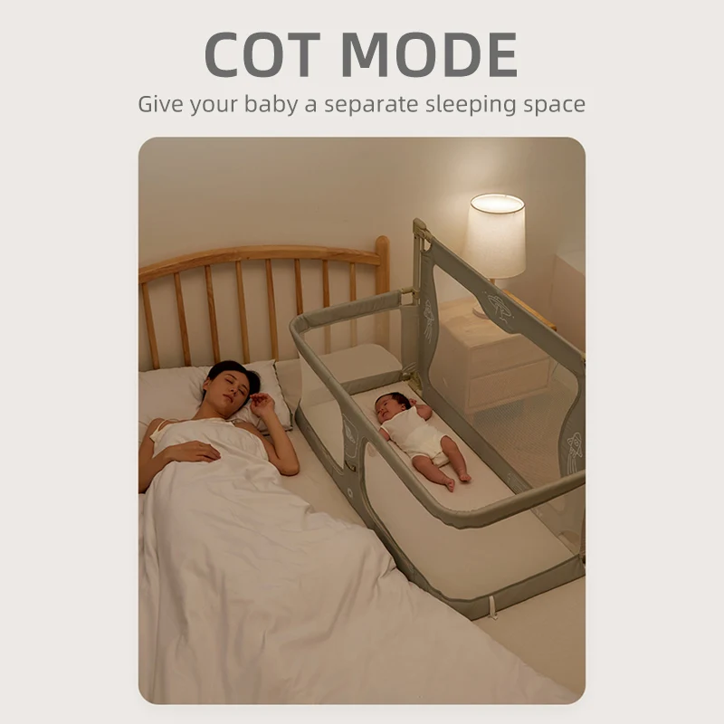 Children Portable grade da cama, Baby Safety cama na cama, Kids Folding Bed Rail/