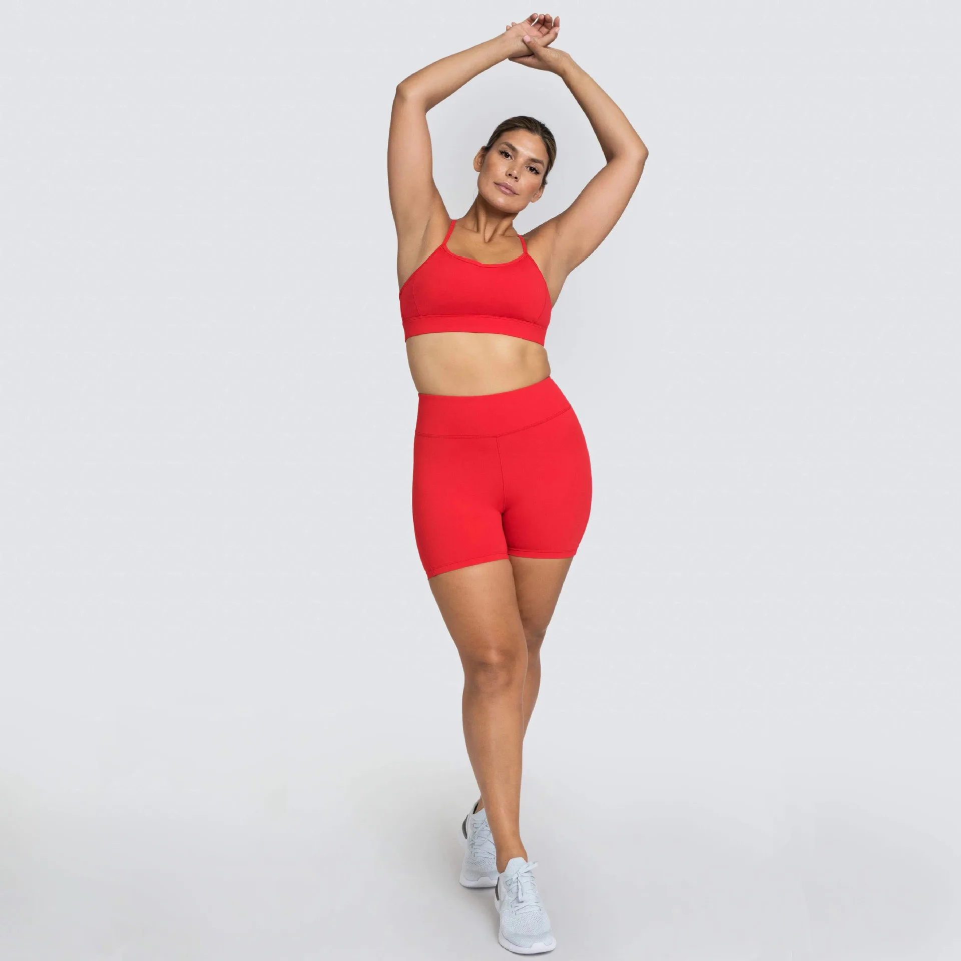 
Women Custom Sexy Yoga Set Sports Bra Booty Scrunch Short Set Affordable Sport Active Wear Yoga Sets 2021 