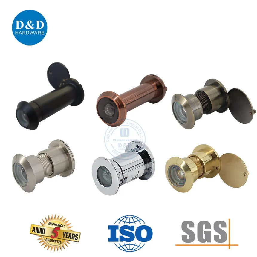 Wide Angle and Good Security 180 Degree Antique Copper Door Spy Eye Hole Viewer For Hotel Home Bedroom