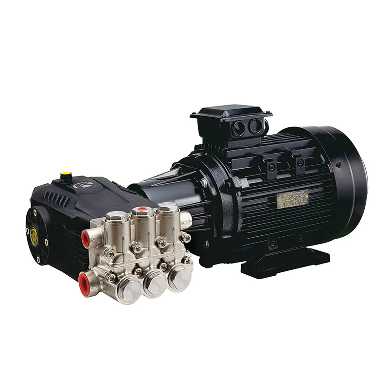 150bar 2175psi 52lpm 13.7gpm high pressure triplex plunger pump with electrical motor high pressure car washer machine
