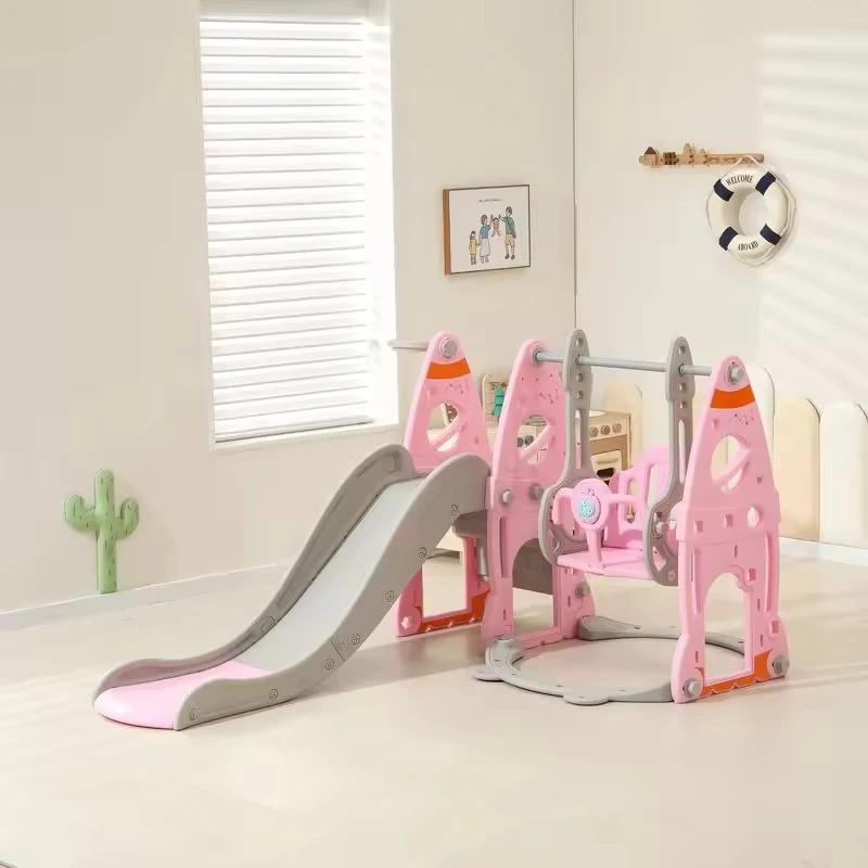 Multifunctional 3 In 1 Swing Kids Slide Plastic Indoor For Children Slides Child Home