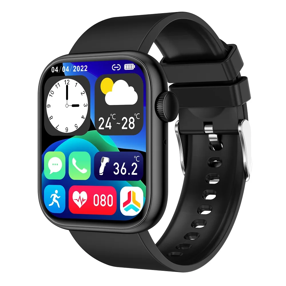 wholesale full touch smartwatch AI assistant make call fitness tracker body temperature dial call SOS sports wrist watch